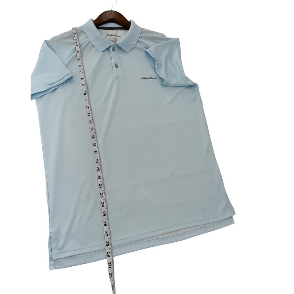 Eddie Bauer Men's Freestone Polo Shirt Light Blue Size L - Picture 7 of 8